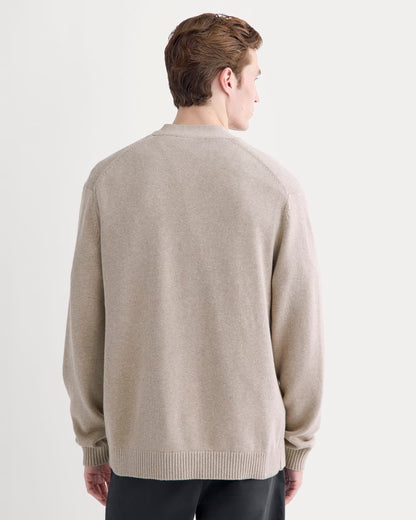 The Classic Cardigan in Everyday Cotton | Heathered Oatmeal