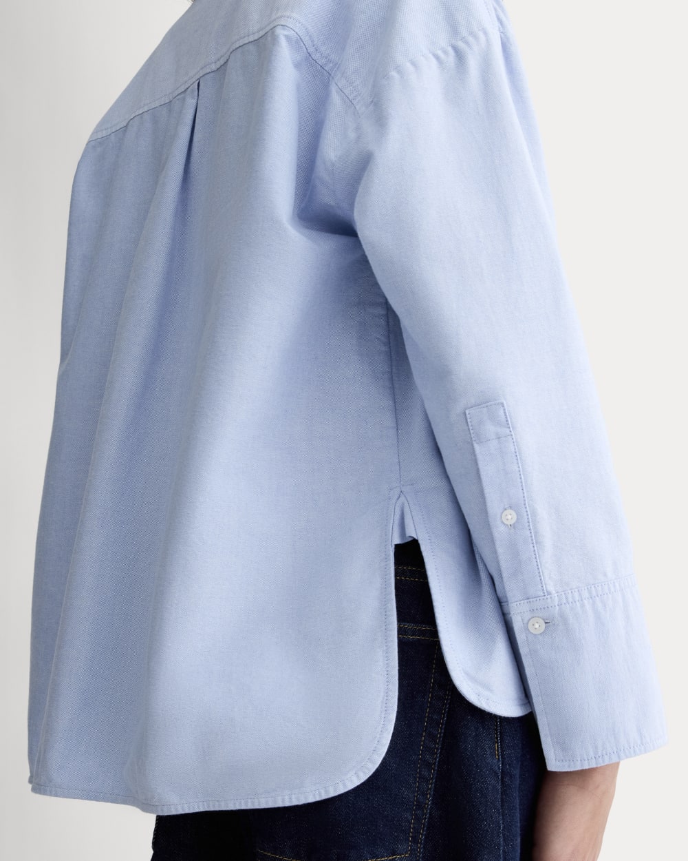The Boxy Oxford | Light Blue
