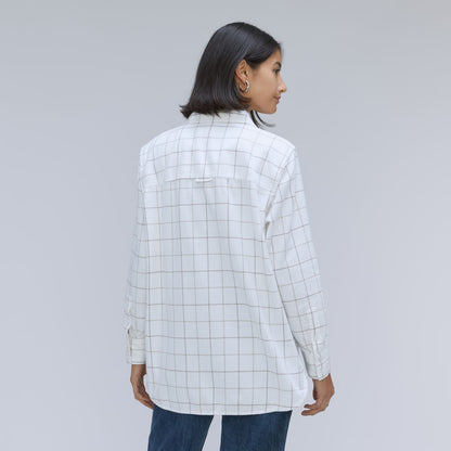 The Classic Cotton Flannel Shirt | Canvas Tan Plaid