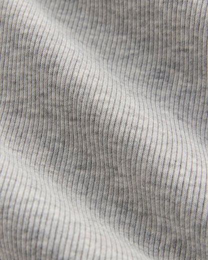 The Luxe Rib Long-Sleeve Crew | Classic Heather Grey
