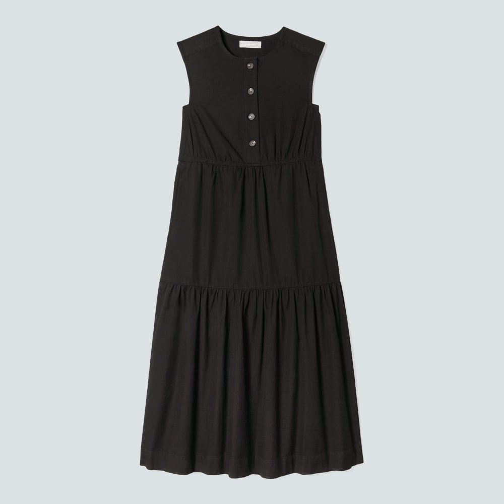 The Tiered Midi Dress | Black
