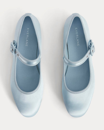 The Day Buckle Mary Jane | Robin Blue Satin