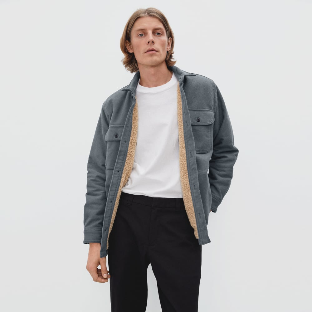 The ReNew Fleece-Lined Heavyweight Overshirt | Slate