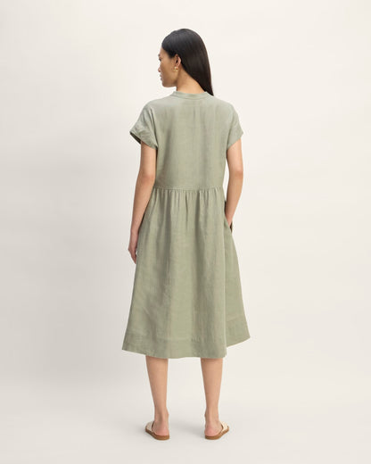 The Craft Dress in Linen | Sage Green