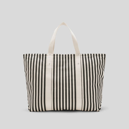 The Organic Canvas Weekender | Black / Bone