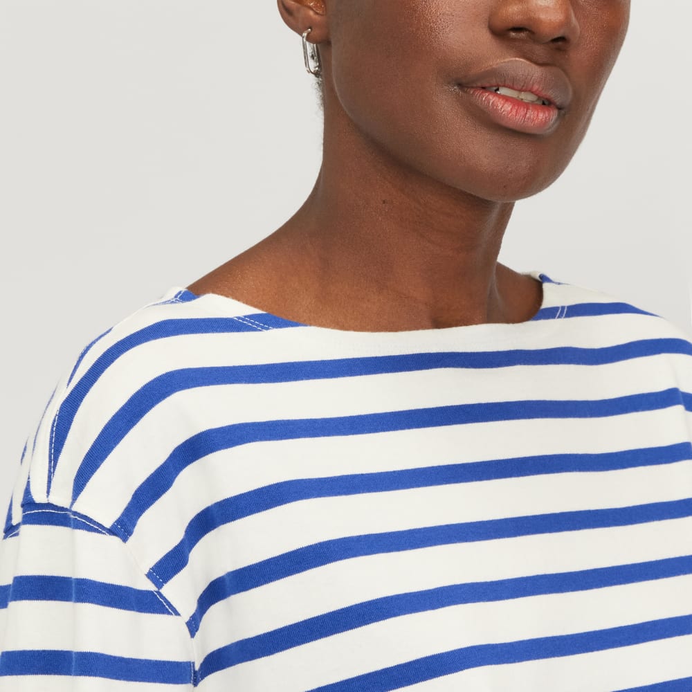 The Mariner Dress | Canvas Tan / Mazarine Blue