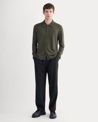 Ultrasoft Button-Down Sweater | Heather Beech