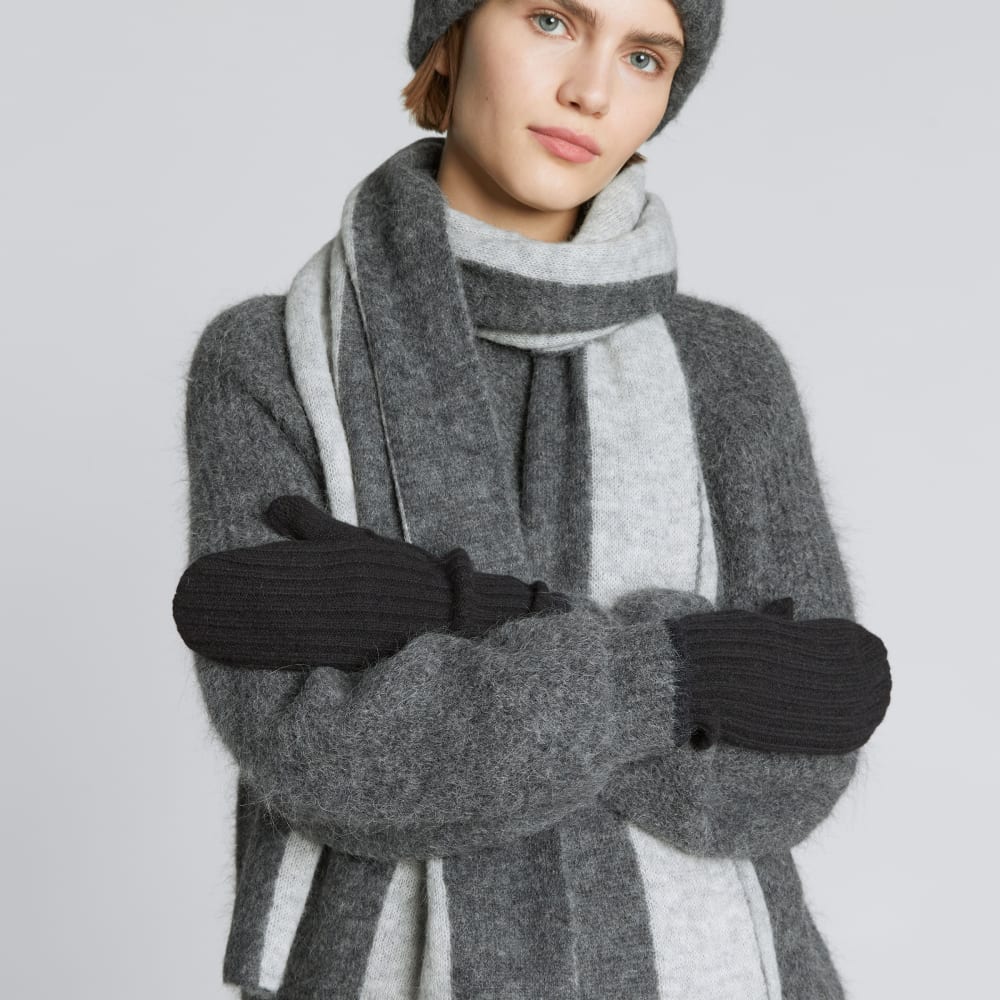 The Cashmere Mittens |  Black