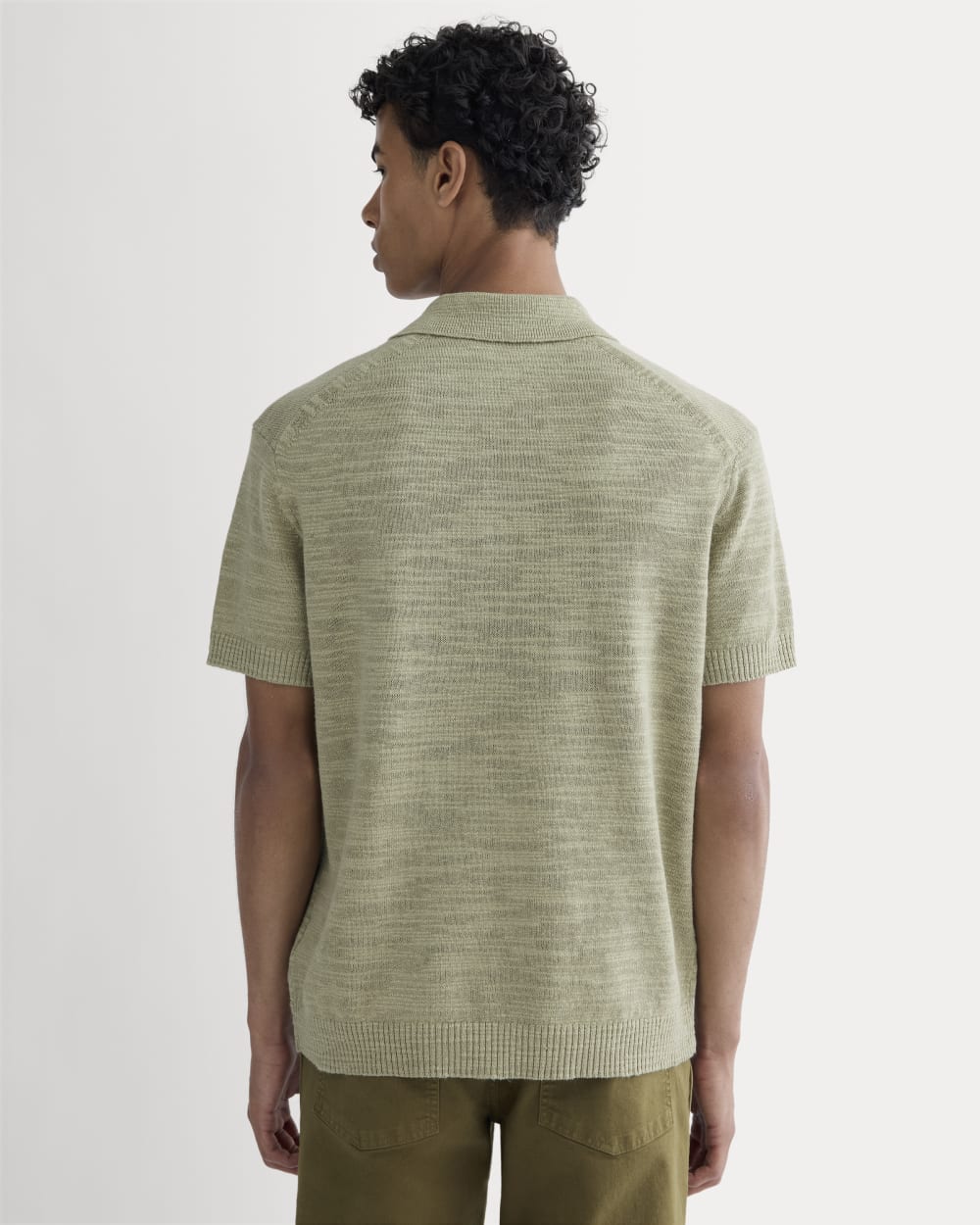 The Cotton Linen Polo | Eucalyptus