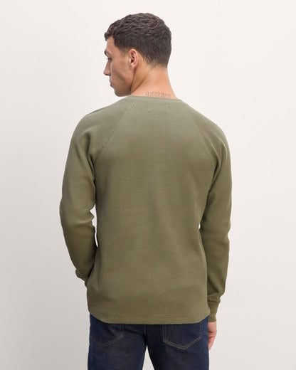 The Waffle Long-Sleeve Henley | Kalamata