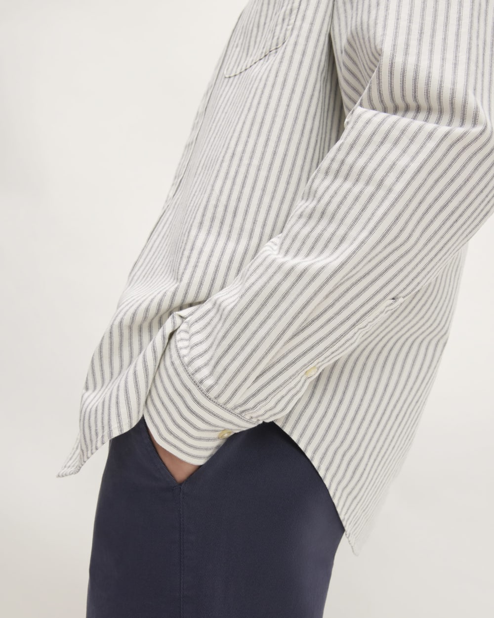 The Classic Oxford Shirt | Bone/Navy | Tall