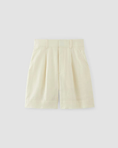 The Linen Way-High® Drape Short | Bone