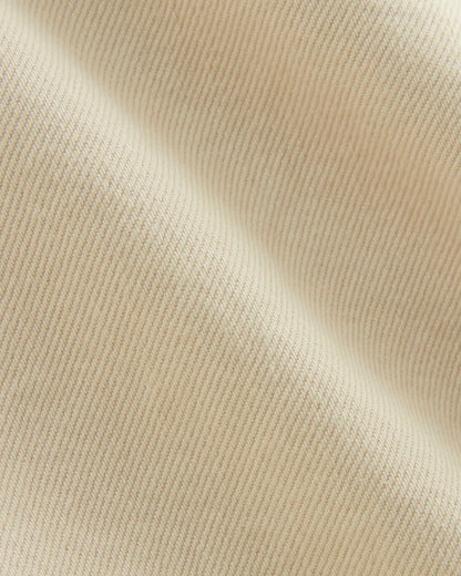 The Long A-Line Denim Short | Garment-Dyed White / Cream